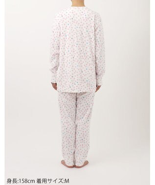 tsumori chisato SLEEP ツモリチサト パジャマ 長袖 長ズボン ルームウェア 綿100%(本体) 肌側起毛 スムース素材 上下セット 前開き tsumori chisato SLEEP UDW443 /ワコール アイボリー