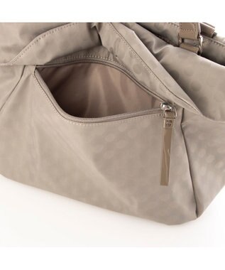 Y'SACCS Polka Dots 口折れ2wayトート Sサイズ グレージュ