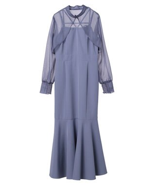 earth music&ecology ＳＥＴ２点シアーボレロ＋キャミワンピース Blue