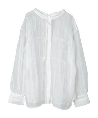 Green Parks ・ＥＬＥＮＣＡＲＥ　ＤＵＥ　シアーバックリボンチュニック Off White