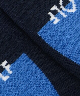 23区GOLF 【MEN】カラーブロック レギュラーソックス ネイビー系