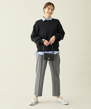 ANY スウェットライクニット ブラック