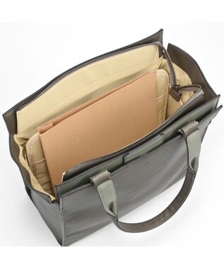 ACE BAGS & LUGGAGE W&.Day/Night リリ バーチカルトート A4サイズ 13.3インチPC 15176 ダブルアンドデイナイト チャコール