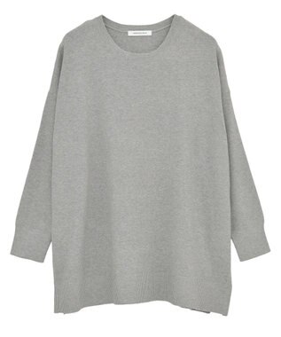 AMERICAN HOLIC バイパチロングニットプルオーバー Gray Mixture