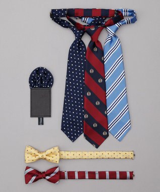 MIKI HOUSE HOT BISCUITS 【ミキハウス】 ストライプ柄ネクタイ ブルー