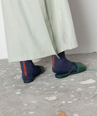 TRICOTE シャギーラメタビソックス 39NAVY