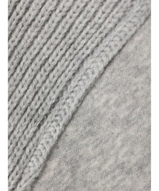 CRAFT STANDARD BOUTIQUE 片畔ニットドッキングチュニック Gray Mixture