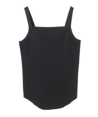 AMERICAN HOLIC 抗菌防臭テレコキャミソール Black