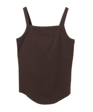 AMERICAN HOLIC 抗菌防臭テレコキャミソール Brown