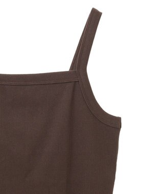 AMERICAN HOLIC 抗菌防臭テレコキャミソール Brown