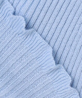 組曲 KIDS 【110-140㎝】フラワードット リブニット サックスブルー