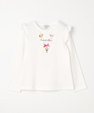 ANY KIDS 【カードキャプターさくら×any FAM】ネックレス Tシャツ オフホワイト