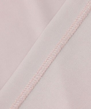 ICB 【洗える】トリアセサテンスムース 5分袖プルオーバー パールグレー系