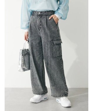 Green Parks ・ＥＬＥＮＣＡＲＥ　ＤＵＥ　デニムカーゴパンツ Gray Mixture