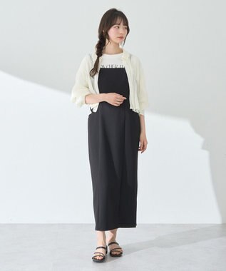 earth music&ecology マジョリカプリーツショートシャツ Ivory