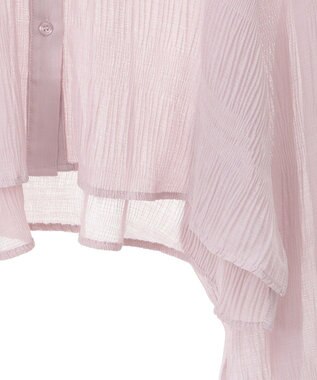 earth music&ecology マジョリカプリーツショートシャツ Pink