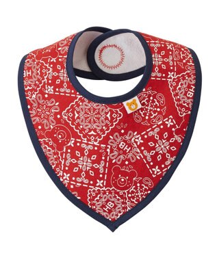 MIKI HOUSE HOT BISCUITS スタイ＆ソックス＆ガーゼ ギフトセット【クリアケース付き】 赤