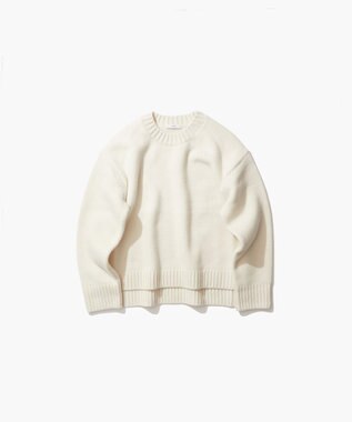 ATON COOMA LAMBS WOOL | クルーネックセーター OFF WHITE