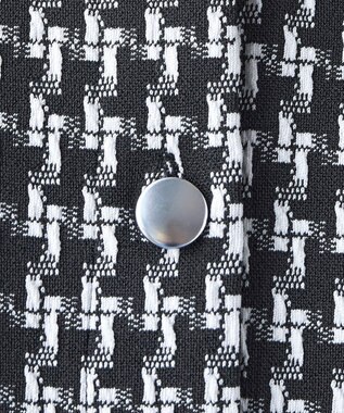 Tiaclasse 【洗える】カットジャガードコンパクトカーディガン オフホワイト