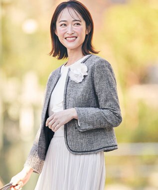 ANY SIS ツインレース コサージュ アイボリー