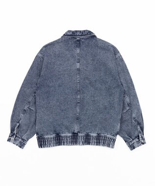 WEGO 【ユニセックス着用ITEM/MLサイズ展開】フライトジャケット デニム中濃加工色