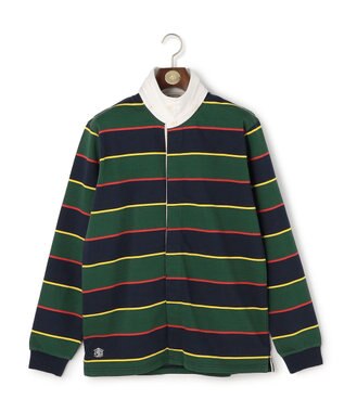 J.PRESS MEN 【フード取り外し可】フーデット ラガーシャツ ネイビー系9