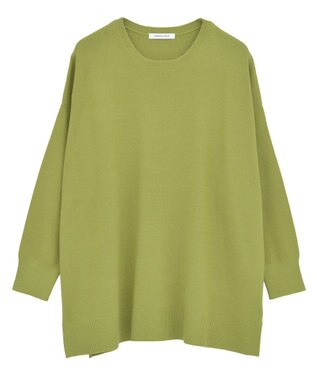 AMERICAN HOLIC バイパチロングニットプルオーバー Olive