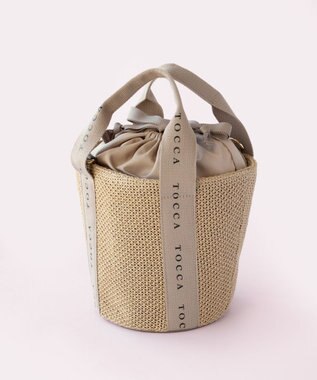 TOCCA 【WEB＆一部店舗限定】DANCING TOCCA SUMMER TOTE かごバッグ [新色]グレージュ系