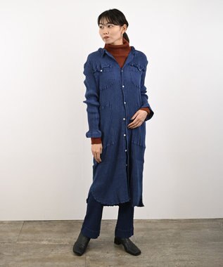 crêprie tsumori chisato creperie INDIGO SHIRT ONEPIECE クレプリ インディゴシャツワンピース INDIGO NAVY