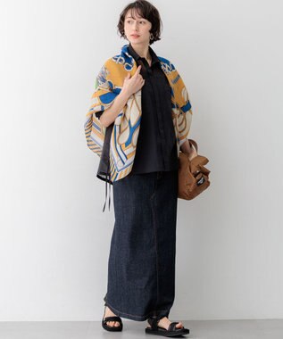 23区 23区DENIM Iライン デニムスカート ネイビー系