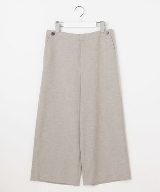 J.PRESS LADIES Shineシャンブレーツイル クロップド パンツ グレー系