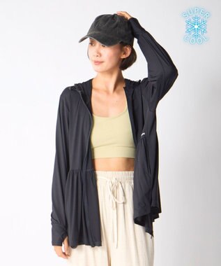 OP／FILA 【Ocean Pacific】スーパーナイロンクール｜接触冷感フレアシルエットラッシュガード