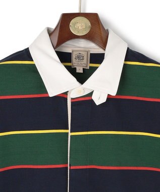 J.PRESS MEN 【フード取り外し可】フーデット ラガーシャツ ネイビー系9