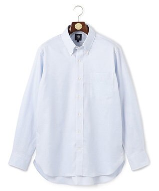 J.PRESS MEN 【KING SIZE】【PREMIUM PLEATS / 形態安定】ピンヘッド ドレスシャツ / B.D. サックスブルー系