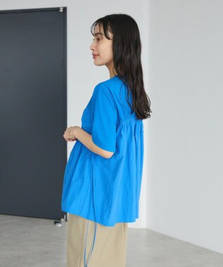 CRAFT STANDARD BOUTIQUE ギャザーデザインプルオーバー Blue