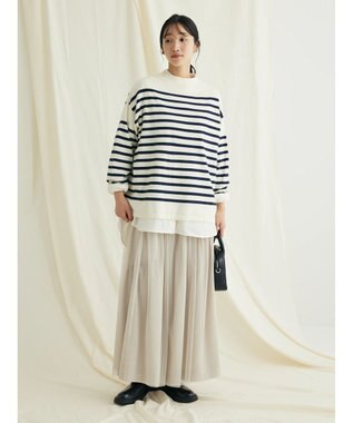 CRAFT STANDARD BOUTIQUE リバーシブルチュールスカート Gray Beige