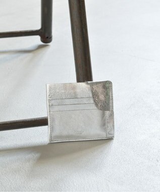 blancle メタリックレザー スマートウォレット SILVER