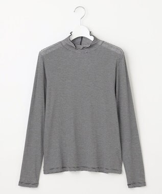 J.PRESS LADIES S 【WEB限定】シアーメローネックインナー カットソー ブラック系1