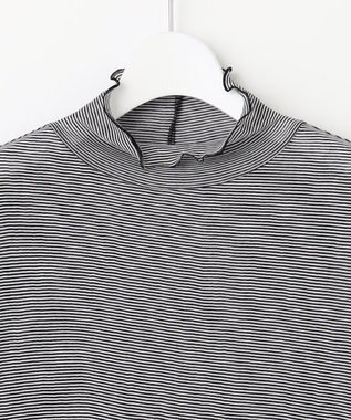 J.PRESS LADIES S 【WEB限定】シアーメローネックインナー カットソー ブラック系1