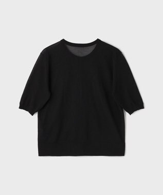 GRACE CONTINENTAL ハーフスリーブニットカーディガン ブラック
