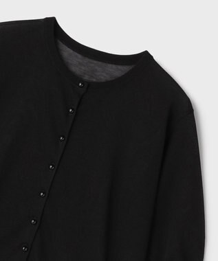 GRACE CONTINENTAL ハーフスリーブニットカーディガン ブラック