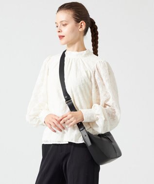 Y'SACCS イタリアンシープ　マルチポーチ付き　ホーボーバッグ ブラック