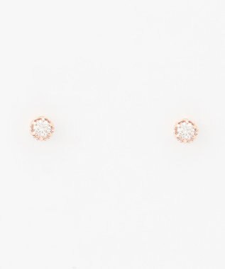 TOCCA 【WEB限定】FLORA K18 DIAMOND  K18 PIERCED EARRINGS K18 ダイヤモンド ピアス ピンクゴールド系