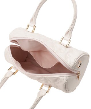 Maison de FLEUR スカーフ付きリボンキルティング2Wayボストン Pink