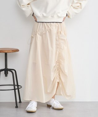 earth music&ecology ドロストギャザースカート