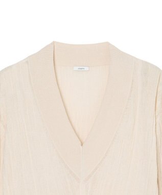 JOSEPH クリンクルリブ　Vネックニット Marble