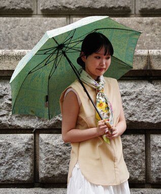 Marca Umbrella of Yokohama 晴雨兼用折りたたみ傘 (カシミール21)　日傘 グリーン