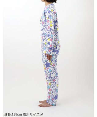 tsumori chisato SLEEP ツモリチサト パジャマ 長袖 長ズボン ルームウェア 綿100％(本体) スムース素材 tsumori chisato SLEEP UDX559 /ワコール ブルー