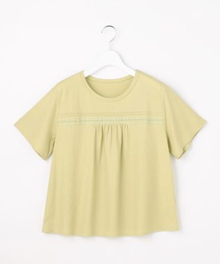 J.PRESS LADIES S 【一枚で着映え】ツイスティロ クルーネック カットソー ピスタチオ系