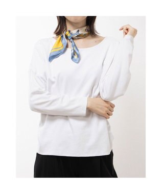 UNBILLION カカトゥ kakatoo / ベルト柄配色シルクスカーフ イエロー